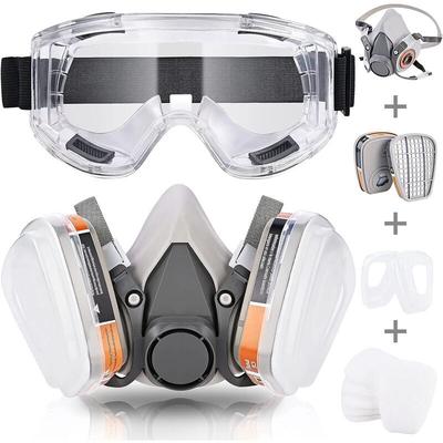 Wiederverwendbare Atemschutzmaske, Anti-Staub mit Filterbrille zum Malen, Staub, Schleifen, Image