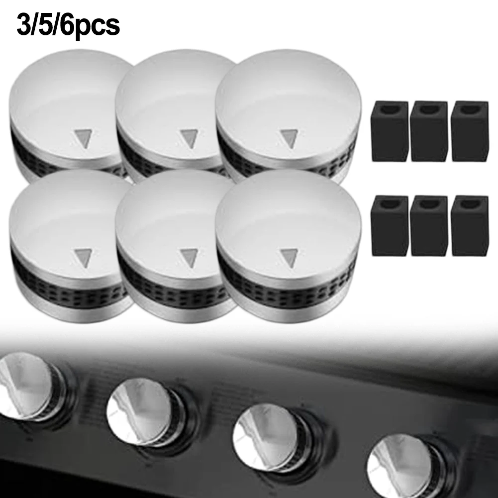 3/5/6PCS Premium Gas Grill Control Knöpfe Ersatz Für BBQ Grills Einfach Zu Grill Herd Knopf zubehör Schalter Knopf Image