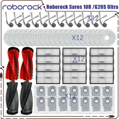 Roborock Saros 10R / G20S Ultra Vakuumteile Hauptwalze Seitenbürste Filter Mopp Tuch Staubbeutel Zubehör Image