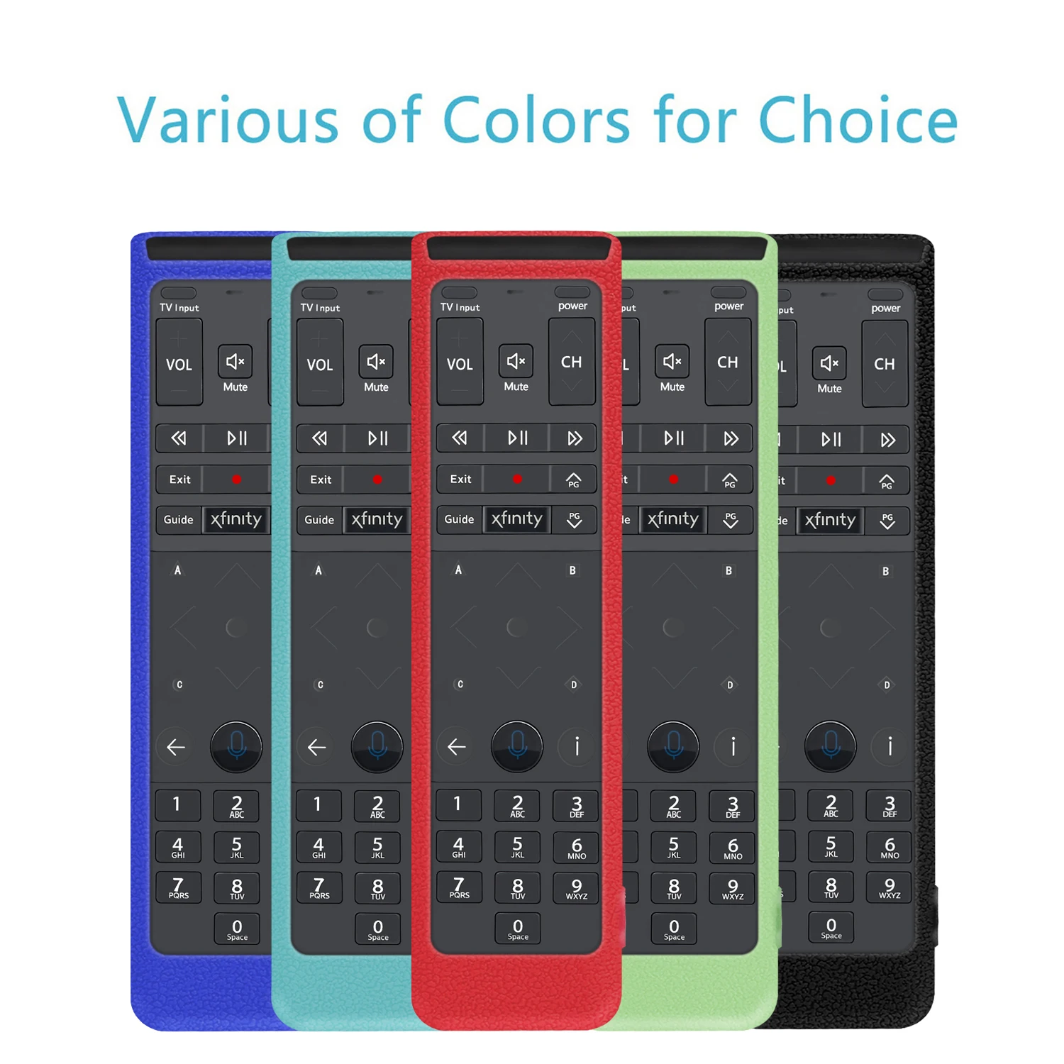 Schützende Fernbedienungshülle für XFinity Comcast XR15 Voice, stoßfest, waschbar, hautfreundlich, Silikonhülle Image