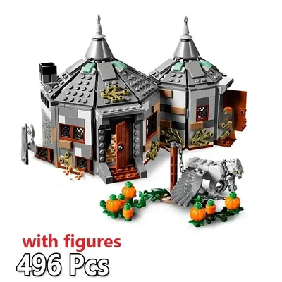 Magische Welt der Zauberer Hagrid Hut Buckbeak Rescue Harris Haus Bausteine Spielzeug Kompatibel mit Image