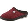 Pantoffel SCHAWOS, Damen, Gr. 41, ungefüttert, rot (bordeaux), Textil, Schuhe