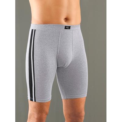 Lange Unterhose WÄSCHEPUR, Herren, Gr. 10, grau (grau, meliert), 93% Baumwolle, 7% Elasthan, 5% Elasthan, 7% Polyester, 88% Baumwolle, Unterhosen Image
