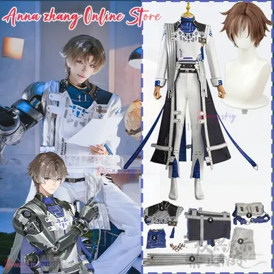 Xiangli Yao Anime-Spiel Wuthering Waves Cosplay Hübscher Mann Kostüm Mode Uniformen Mantel Perücken Image