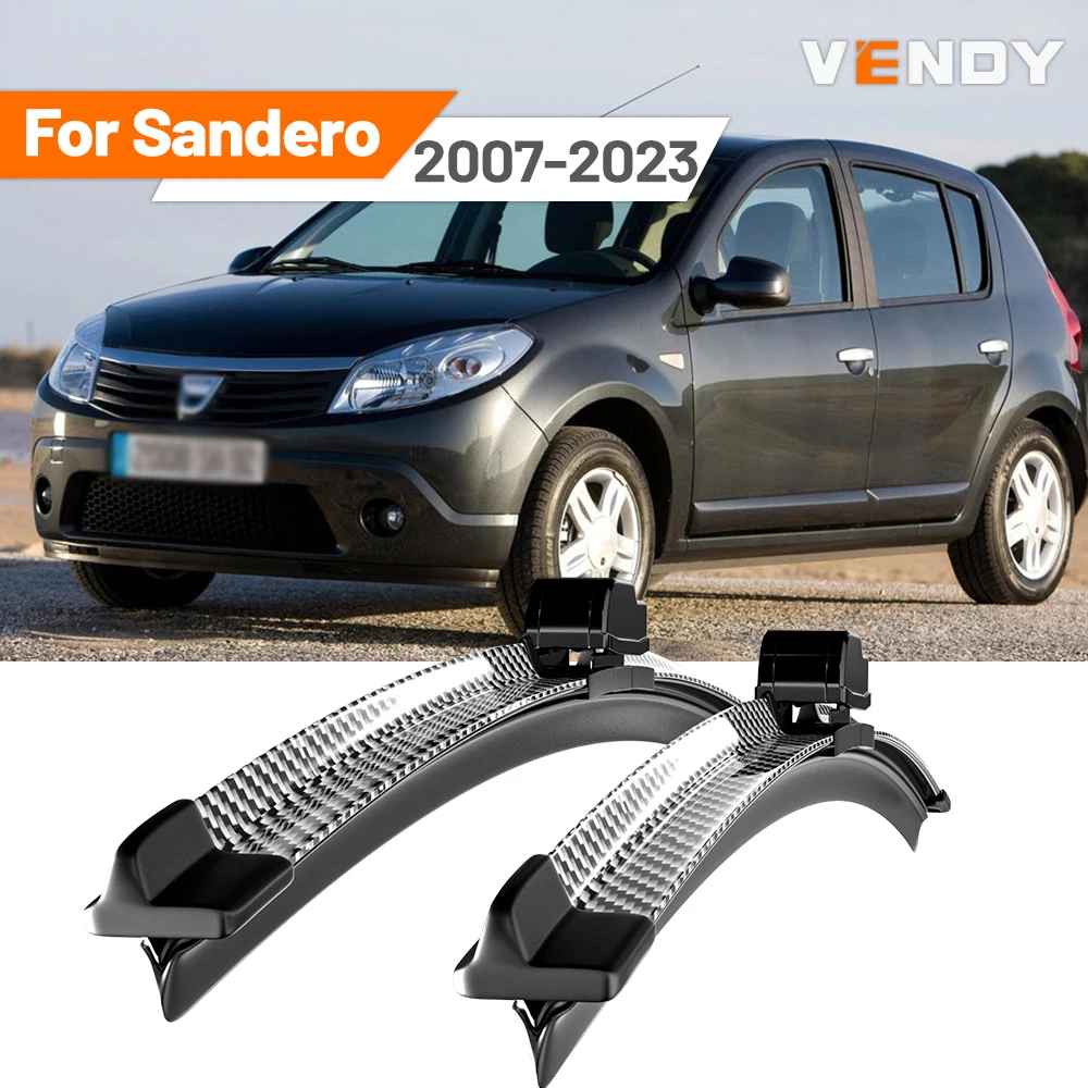 Für Dacia Sandero 2007–2023 2008 2012 2013 2014 2015 2016 2018 2019 2020 2 Stück Frontscheibenwischerblätter Scheibenwischer Image