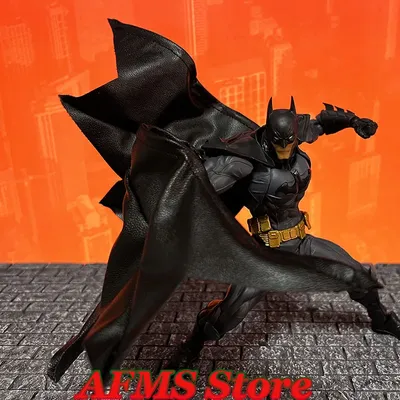 1/12 Scale Collectible Figure Batman Cloak Dark Arkham Knight Black Cape Fit 6Inch Kaiyodo Men