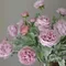 5Pc/lot Artificial Flocking Silk Flower Dew Lotus Home Decoration Camellia Bridal Bouquet Wedding