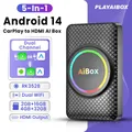 Android 14 HDMI TV Box Carplay Wireless Android Auto Smart Ai Box RK3528 Per Netflix Youtube Per OEM Auto CarPlay/Android Auto