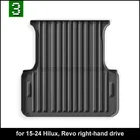 Tappetino per bagagliaio posteriore per auto per Hilux/Revo 2015-2024 TPE Tappetino per protezione bagagliaio posteriore Tappeto per tutte le stagioni Cargo Liner Pet Anti-calcio Pad