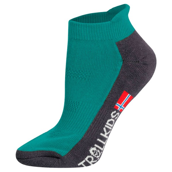 Trollkids - Kids Hiking Low Cut Socks II - Multifunktionssocken 31-34 | EU 31-34 türkis