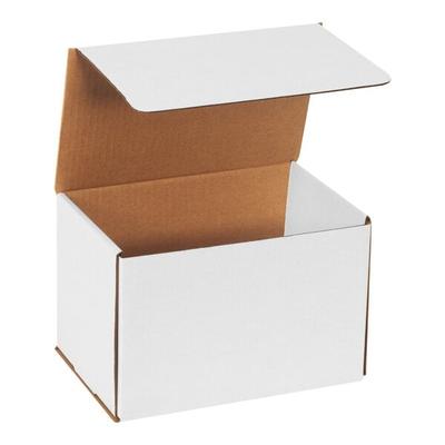 Lavex 9" x 6" x 6" White Tuck Top Corrugated Mailer - 50/Case