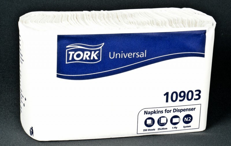 10800 Spenderservietten weiß, 1 lag., 25x30 cm, 10933 Image