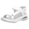 Trekkingsandale RIEKER SPORT "Byron Bay vegan", Damen, Gr. 39, weiß, Lederimitat, Textil, casual, Schuhe, Outdoorsandale, Sommerschuh, Klettschuh mit RiekerAir Dämpfung