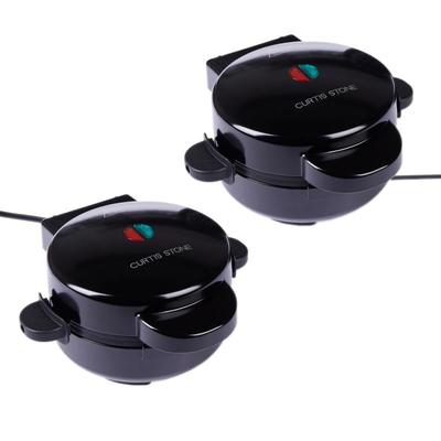 Curtis Stone 2-pack 5" Stuffed Waffle Makers with Recipes & Gift Boxes Refurbished