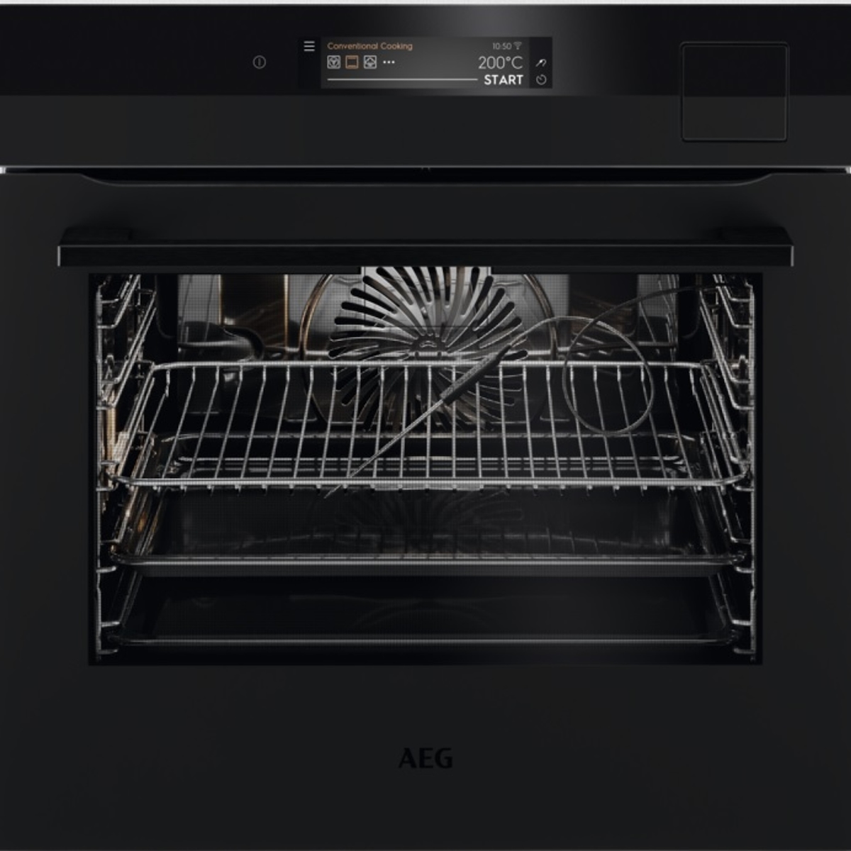 AEG BSK898330T 9000 SteamPro® / Dampfbackofen / WLAN-fähig / Dampfreinigung / Matt Black Image