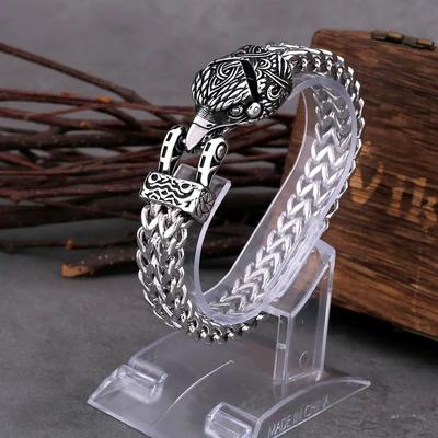 TEMU Steel Bracelet Mens Wristband Bangle Image