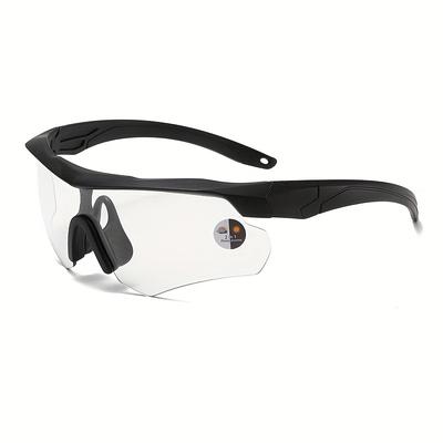 TEMU 1pc Photochromic Cycling Sports Glasses, Pc Material, Uv400, For Climbing, Sunny And Days Image