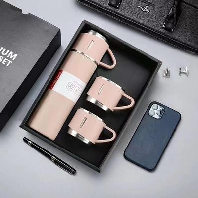 TEMU 304 Stainless Steel Vacuum 500ml/16.9oz - Leakproof Insulated Thermal Bottle For Hot And Cold Drinks, Ideal For Sports, Business, And School Image