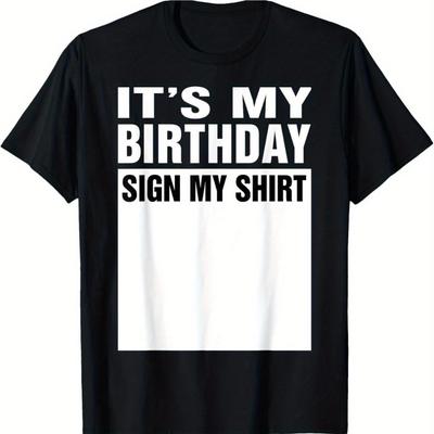 TEMU Sign My Shirt Funny Gifts T-shirt Image