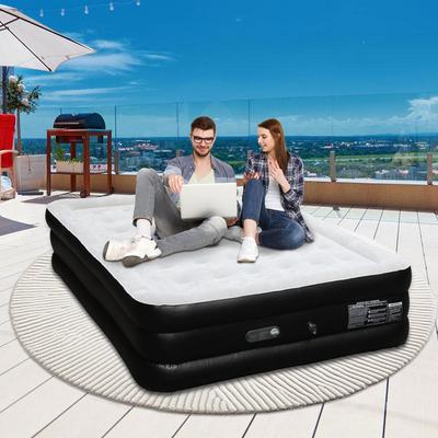 TEMU Air Mattress Camping For 1 Person, Self-inflating Air Bed Inflatable Mattress With Built-in Electric Pump With Carry-on Bag, For Home Use Image