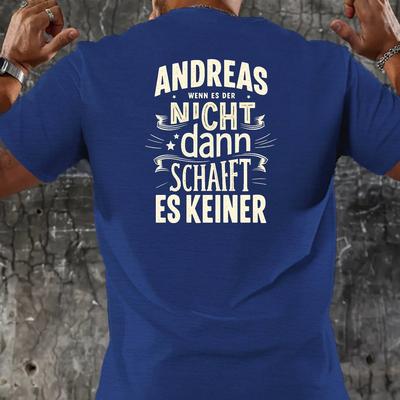 TEMU Men's Schätt Design Graphic T-shirt - Black Casual Short Sleeve Crew Neck Summer Tee With German Quote, 100% Polyester, Machine Washable Image