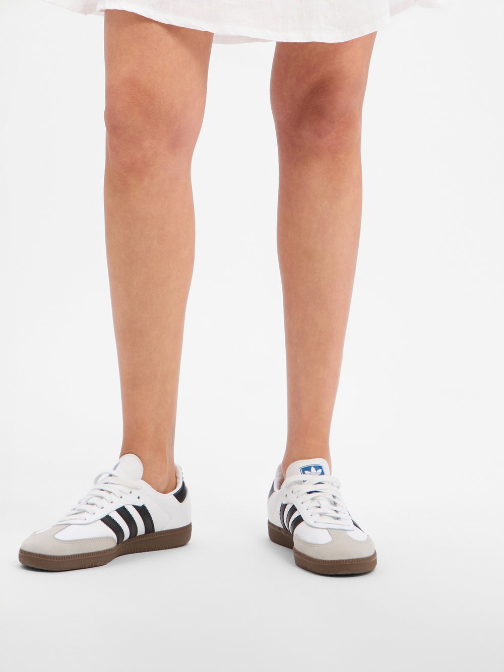 Marie Lund Minirock aus Leinen Damen weiß, 42