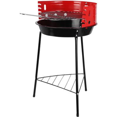 Holzkohlegrill auf Füßen aus Stahl mit Kochschale Image