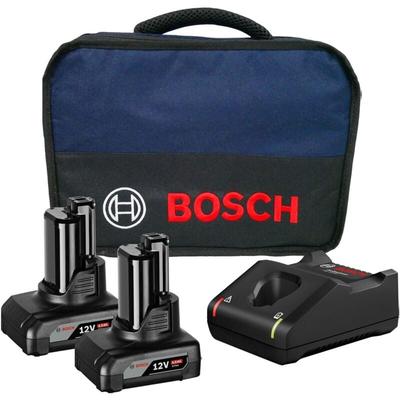 Bosch Starter-Set 12 V / 2x 4,0 Ah Akku + Ladegerät GAL 12V-40 im Softbag Image