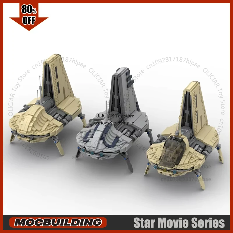 MOC Star Film Raum Transport Shuttle Bausteine Technologie Bricks Set Montage Modell Spielzeug Für Sammlung Display Geschenk Image