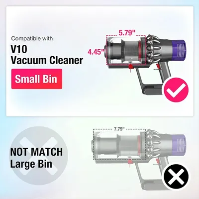 A25UUgraded Staubbehälter Ersatz für Dyson V10 SV12 Staubsauger Kanister/Staubeimer, kleiner Image