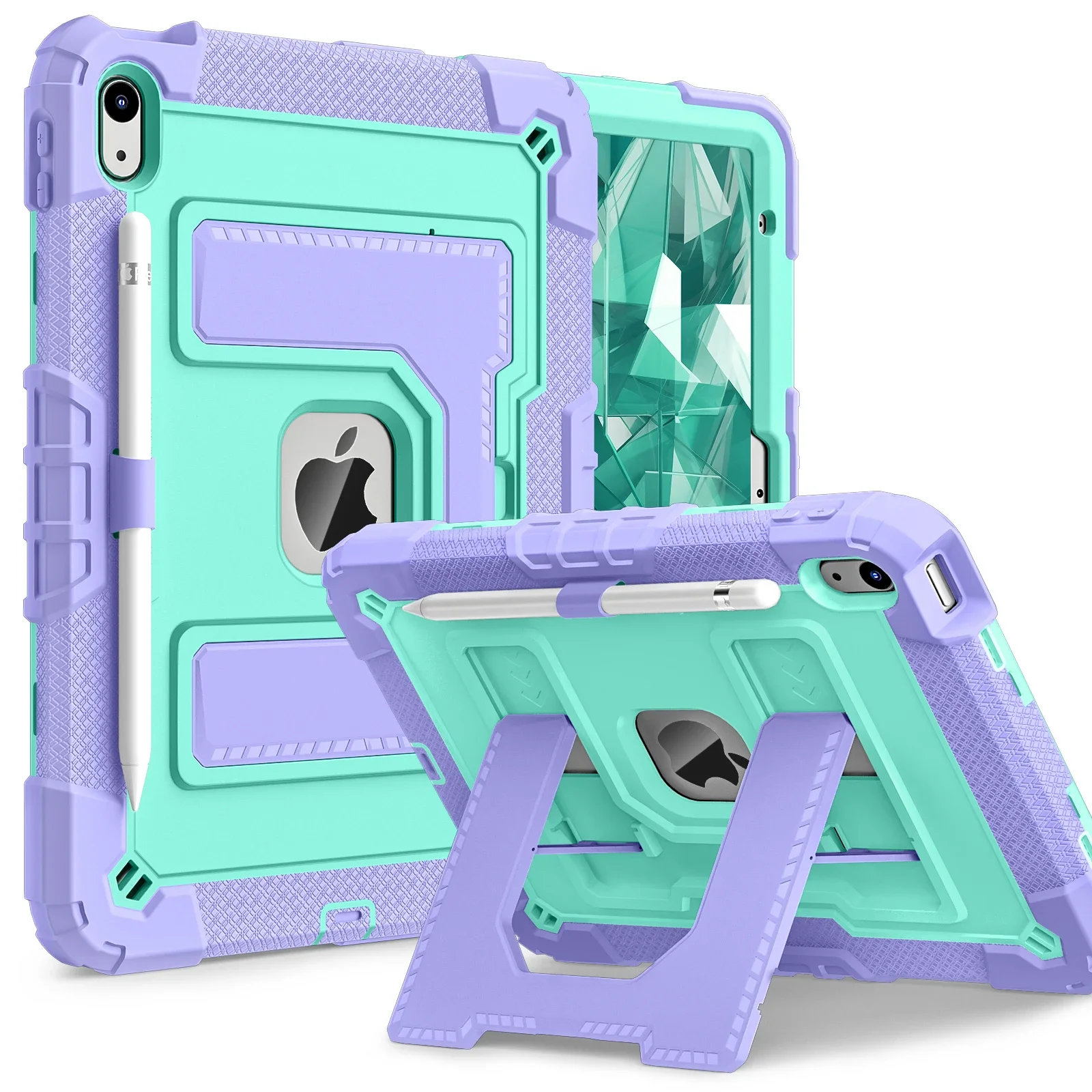 Tablet-Hülle für IPad 11 11th 2025 A16 10. Generation 2022, Air 4 5 10.9 Pro Air 11 2024, Kinderständer, stoßfest, schützende, robuste Abdeckung Image