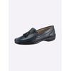 Mokassin CLASSIC, Damen, Gr. 40, blau (marine), Glattleder, Leder, Leder, Basic, Schuhe