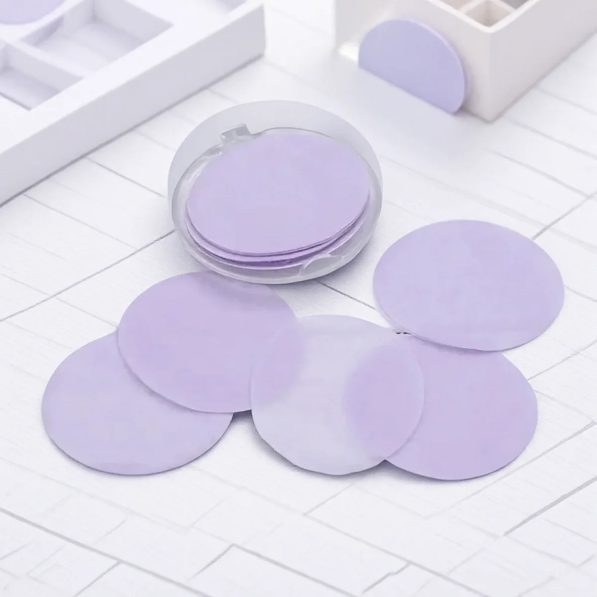 Mini-Reiseseifenblätter, 50 Stück, tragbares Einweg-Seifenpapier, praktisches Reinigungswerkzeug für die Badezimmer zu Hause Image