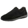 Schnürschuh GABOR "FLORENZ", Damen, Gr. 44, schwarz, Nubukleder, unifarben, sportlich, Schuhe, mit kontrastfarbenen Ziernähten, Freizeitschuh, Halbschuh, Schnürschuh