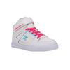 Sneaker DC SHOES "Pure High-Top Ev", Kinder, Gr. 3(34), weiß, pink, blau, 51.5% Leder, 45.8% Synthetikmaterial, 2.7% Polyester, Schuhe