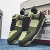 Trendy Streetwear männer Skateboard Schuhe Designer Grün Leinwand Turnschuhe Männer Plattform