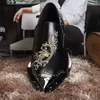 Chinesische Art Slip on Stickerei Kleid Schuhe elegant plus Größe spitzen Zehen Bankett Schuhe Mode