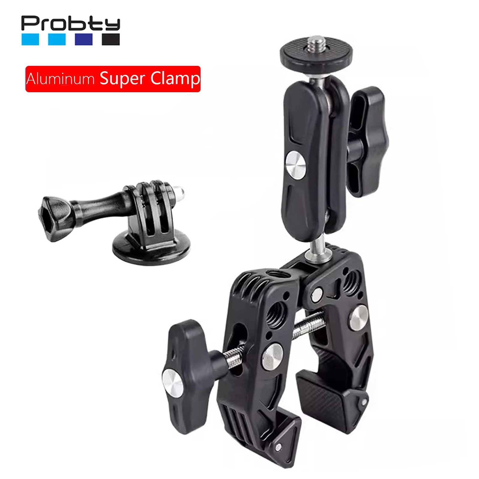 SLR-Kamera Magic Arm Clamp verstellbar mit 1/4'' 3/8'' Schraubenlochhalterung Super Halter Ständer für LCD-Monitor LED-Licht Image