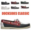Sebago homme Männer Echt leder Fahr schuhe, Docks ides klassischen Boots schuh, Brand Design Flats Slipper für Männer ab255