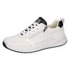 Sneaker WALDLÄUFER "H-MATTI", Herren, Gr. 8,5 (42,5), schwarz-weiß (weiß, schwarz), Leder, Textil, sportlich, Schuhe, Schnürschuh, Halbschuh, Freizeitschuh, Komfortweite H (= sehr weit)