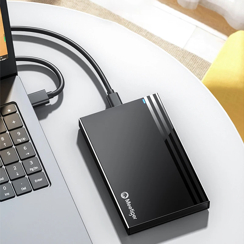 Goldpo HDD-Gehäuse 2,5 Zoll SATA zu USB 3.0 Festplattengehäuse für SSD-Festplatte HDD-Box USB C 3.1 Gen 2-Gehäuse HD Externes Festplattengehäuse Image