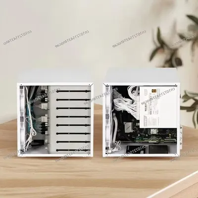 Schütze 8-Positionen NAS mit Backplane-Chassis ATX-Netzteil MATX-Hauptplatine in voller Höhe PCIe Image