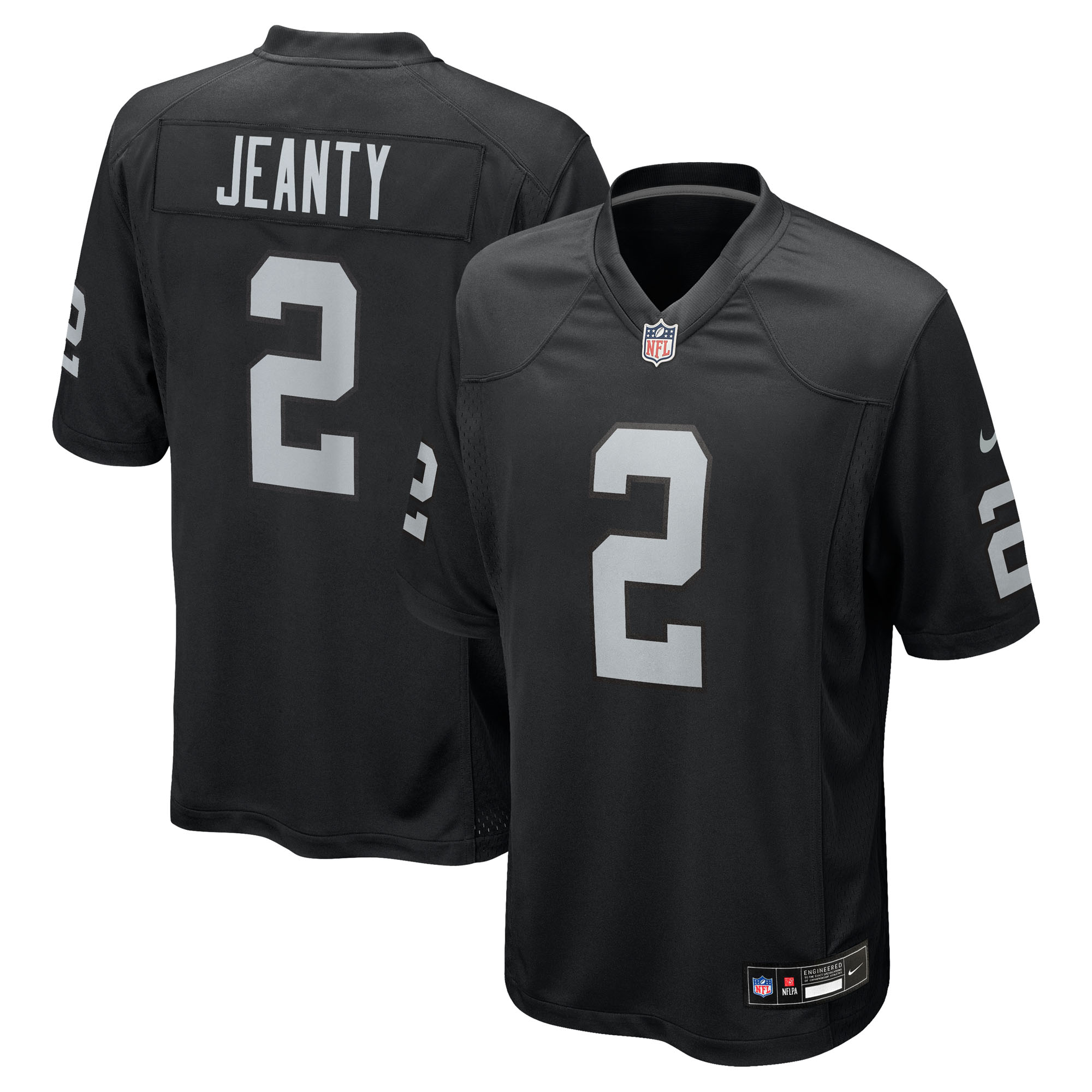 Las Vegas Raiders NFL 2025 Draft First Round Pick Nike Game Heimtrikot - Schwarz - Ashton Jeanty - Herren Image