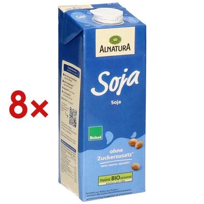 Alnatura 8er-Pack Bio Sojadrink »Soja Natur« 1 Liter mehrfarbig