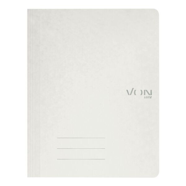 VON by Leitz Schnellhefter A4 Karton 335 g/m² 250 Blatt 1 Stück weiß, 27x31.8 cm Image