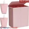 154L Double Section Laundry Hamper with Lid Removable Liner Bags Durable Collapsible Clothes Basket