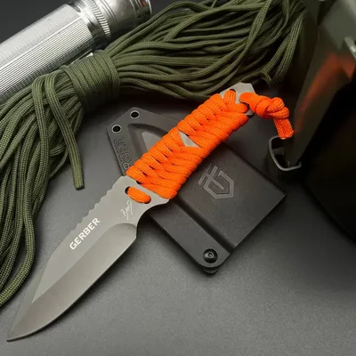 Multi-purpose Outdoor Knife, EDC Pocket Knife, Fixed Blade with Scabbard, Camping Knife, Survival