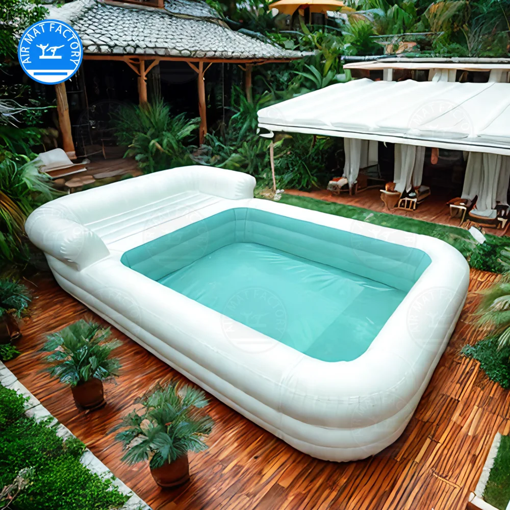 Piscine gonflable avec canapé, piscine avec sièges, canapé-lit, piscine à balles, piscine sous vide, divertissement aquatique amusant et pratique
