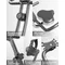 Cyclette Pieghevole da Casa 3 in 1, Cyclette con Schienale, Cyclette Magnetica Display LCD,