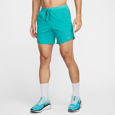 Nike Stride Men's Dri-FIT 18cm (approx.) Brief-Lined Running Shorts - Green - Polyester